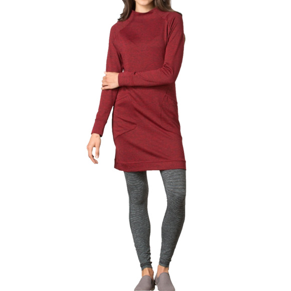 Toad & Co Womens Red Intermezzo Dress Outdoor Gorpcore Hiking Lounge Medium - Picture 1 of 10